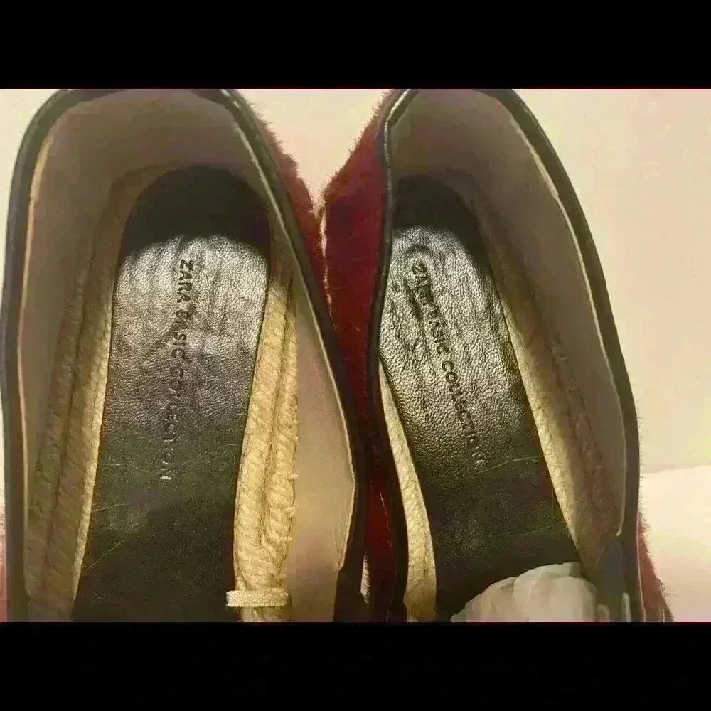 Zara size 7.5 espadrille. Worn once! Snake skin